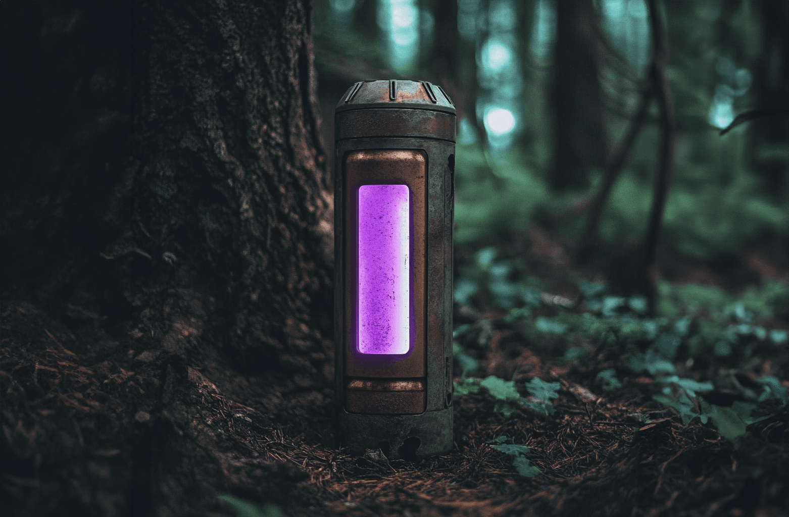 A Veil treasure marker waiting in the forest